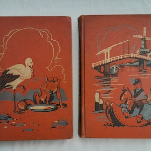 Childcraft Books 1930s Lot of 2  Illustrated by Milo Winter Vintage Storybooks -scroll down for full description