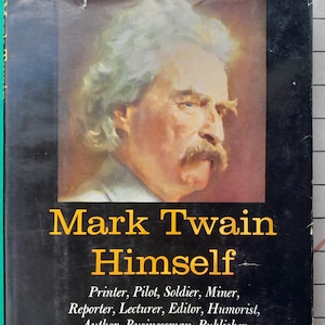 Mark Twain Himself Pictorial 1960 Biografia Becky Thatcher Book Shop Copertina rigida con copertina rigida Prodotto da Milton Meltzer -scorrere per i dettagli
