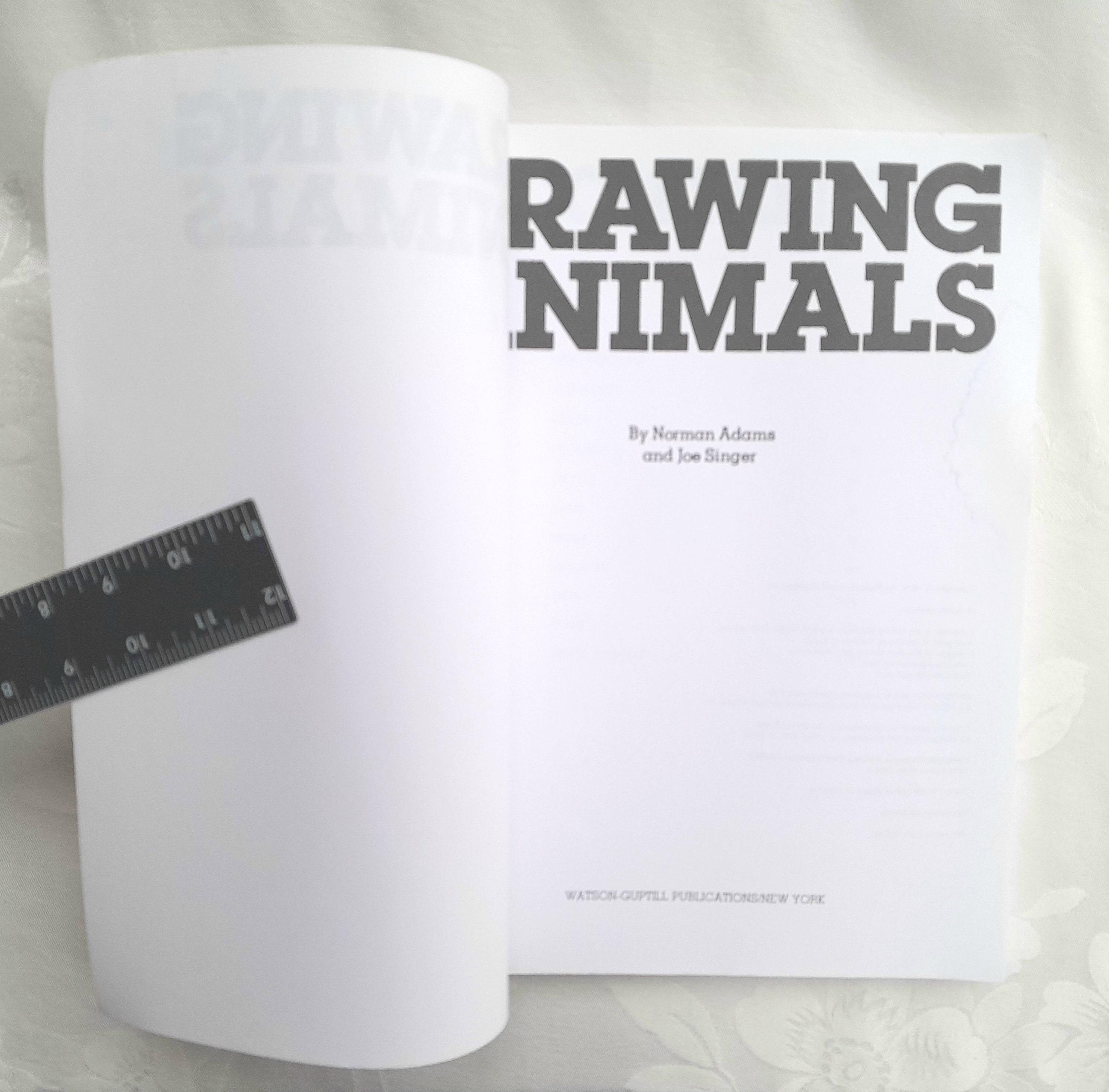 Drawing Animals by Norman Adams & Joe Singer, Softcover Book, 1979
