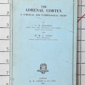 Estudos de caso intersexuais da década de 1930 no Reino Unido, Córtex adrenal: um estudo cirúrgico e patológico, Broster & Vines Hermaphrodites HC - role para detalhes