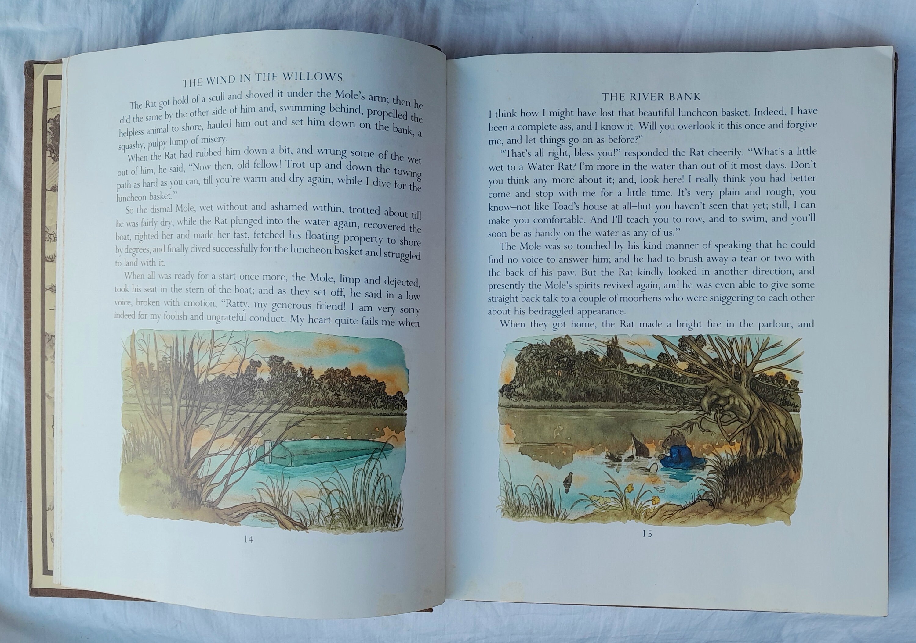 The Wind in the Willows by Kenneth Grahame 1980 Edition Hardcover With ...