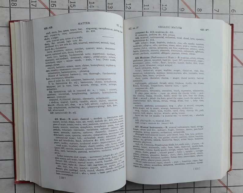 Roget's Thesaurus of Words and Phrases, 1947 Hard Cover Edition, Cover