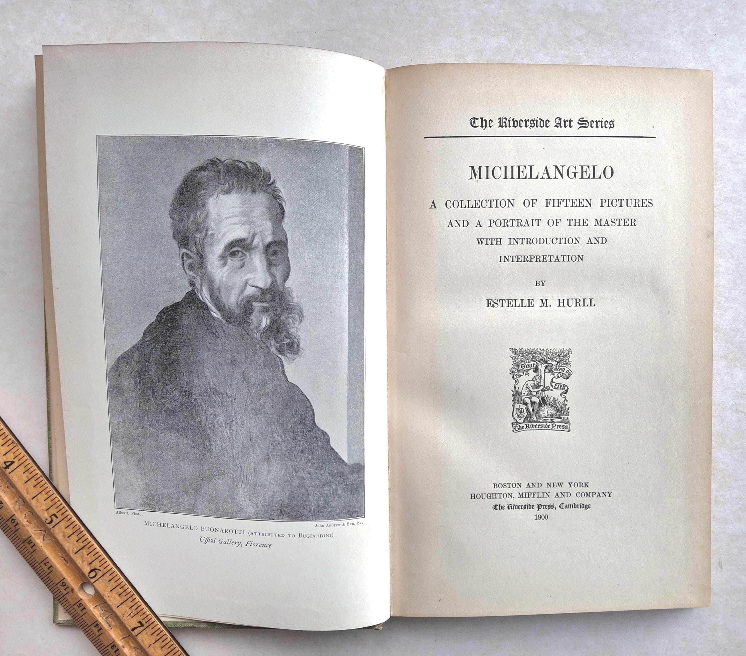 Antique Michelangelo Art Book, by Estelle M. Hurll, Riverside