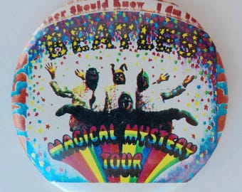Magical Mystery Tour Pin Button Badge Pinback Beatles Album and Film Memorabilia - scroll down for full description