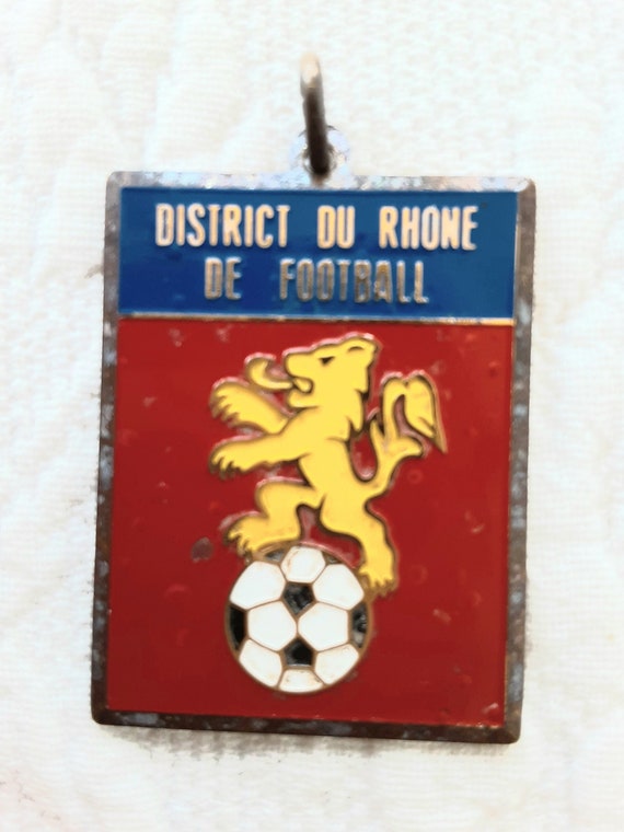 Soccer Charm Pendant French 1980s District du Rhon