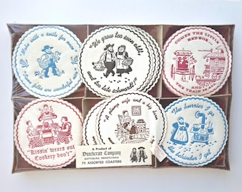 Porta-copos de papel da Pennsylvania Dutch Novelty, novos na caixa, marca Dutchcraft da loja de presentes Ember'glo - role para baixo para ver a descrição completa