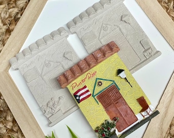 DIY Paint your Own! Puerto Rico, Old San Juan Inspired Door Souvenir , PR Souvenir Unpainted Pieces