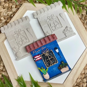DIY Paint your Own! Puerto Rico, Old San Juan Inspired Door Souvenir , PR Souvenir Unpainted Pieces