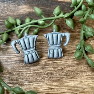 Moka Pot, Coffee, Cafe  Stud Earrings