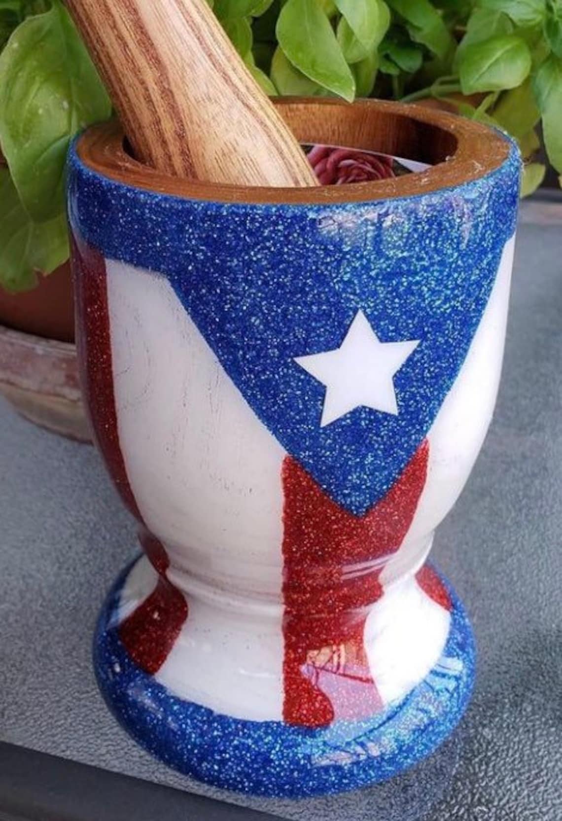Pilon Puerto Rico Medium Wood Mortar and Pestle Puerto Etsy