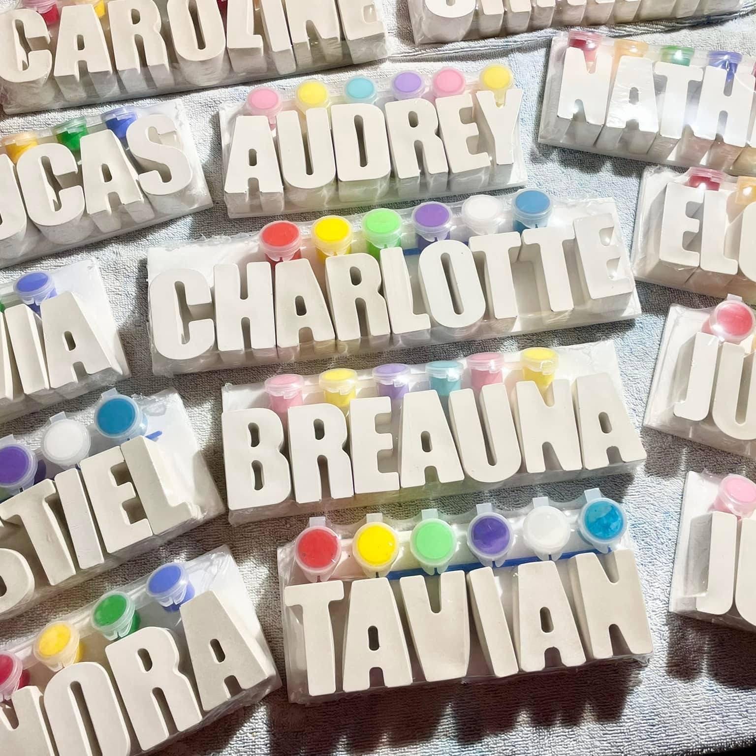 Personalized Plaster Name Kits, Paint Your Name Kids Kit, Kids Crafts ...