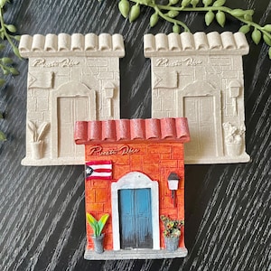 DIY Paint your Own! Puerto Rico, Old San Juan Inspired Door Souvenir , PR Souvenir Unpainted Pieces