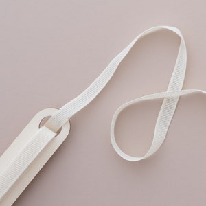 Loose Weave Cotton Ribbon on Wooden Spoon image 2