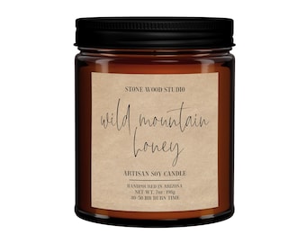 Wild Mountain Honey Soy Wax Candle