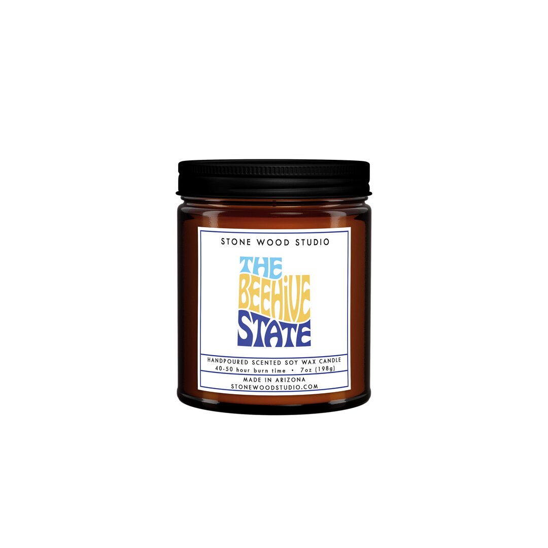 The Beehive State Soy Candle, Homesick Gift, Utah Gift, Old West
