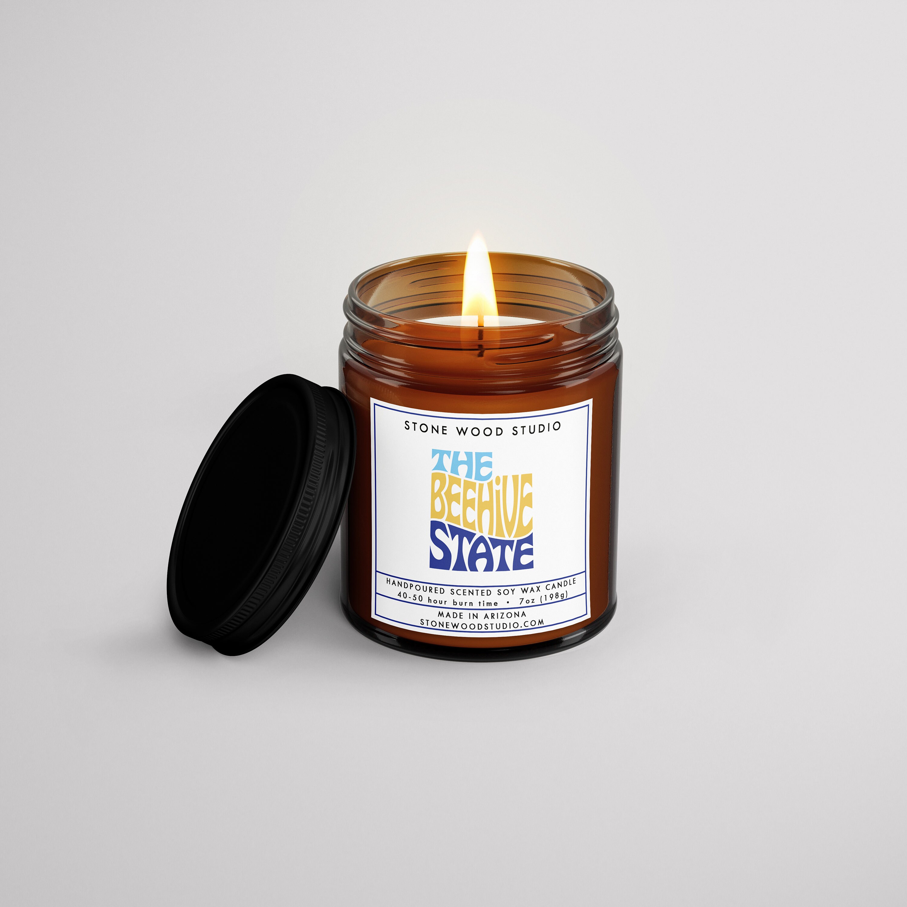 The Beehive State Soy Candle, Homesick Gift, Utah Gift, Old West