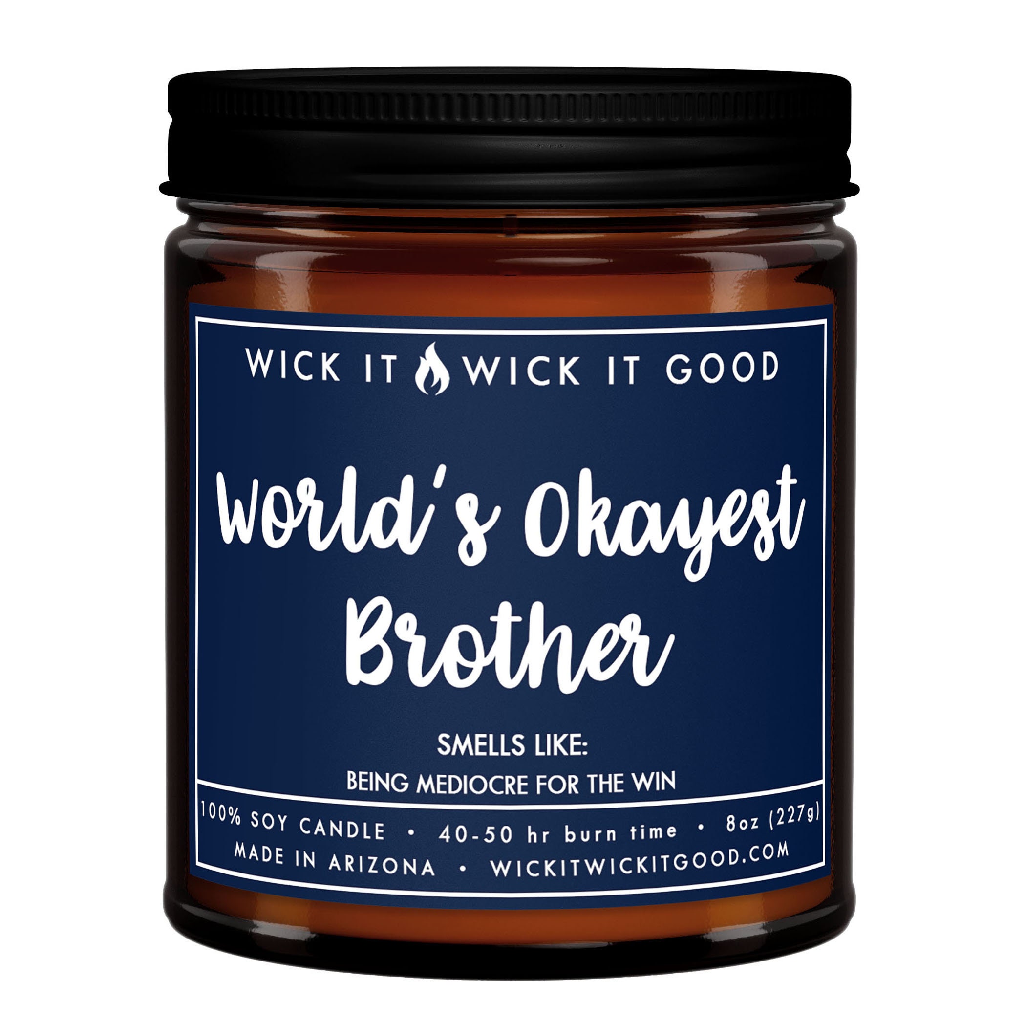 Worlds Okayest Brother Funny Gifts for Brother Gag Gifts for Etsy