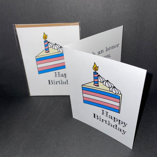 Trans Birthday Card - Etsy