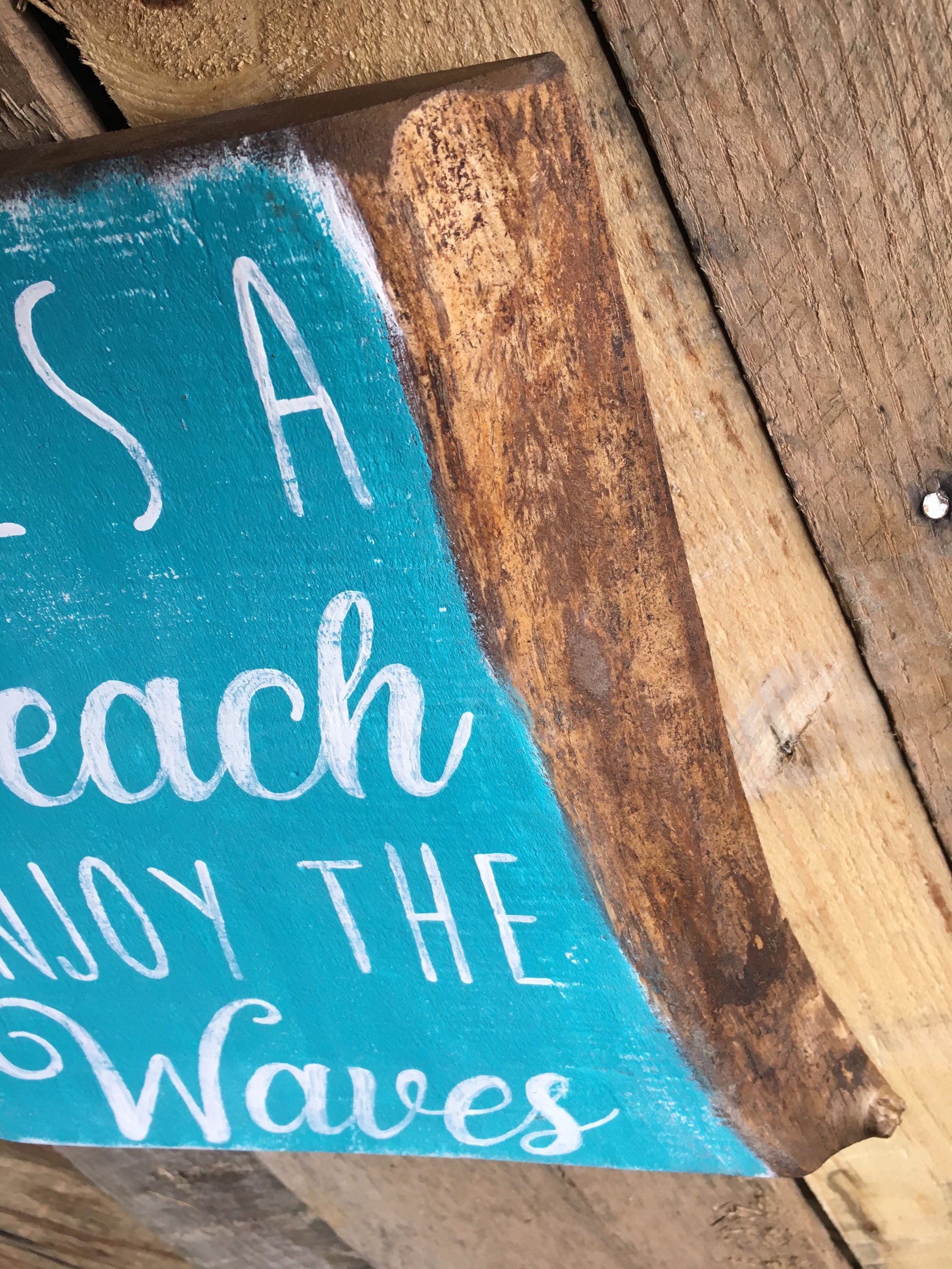 Beach Signs Beach Decor Lifes a Beach Enjoy the Waves | Etsy