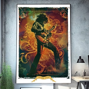 Original Jimmy Page poster, fan art, Limited Run
