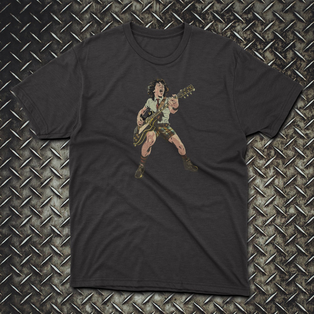 Angus Young T-shirt, AC/DC T-shirt - Etsy