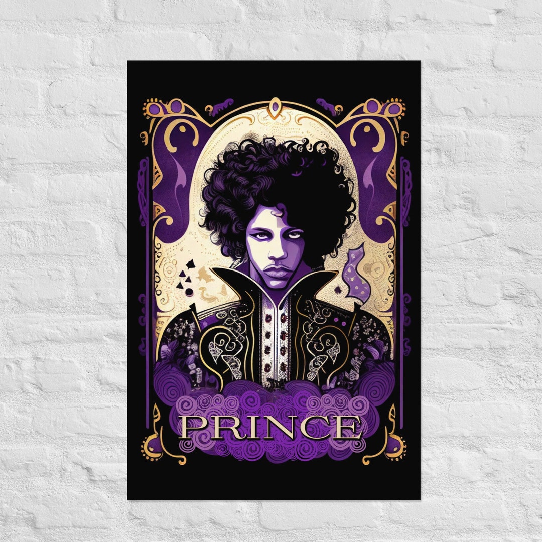 Illustrated Prince Poster Custom Design Etsy