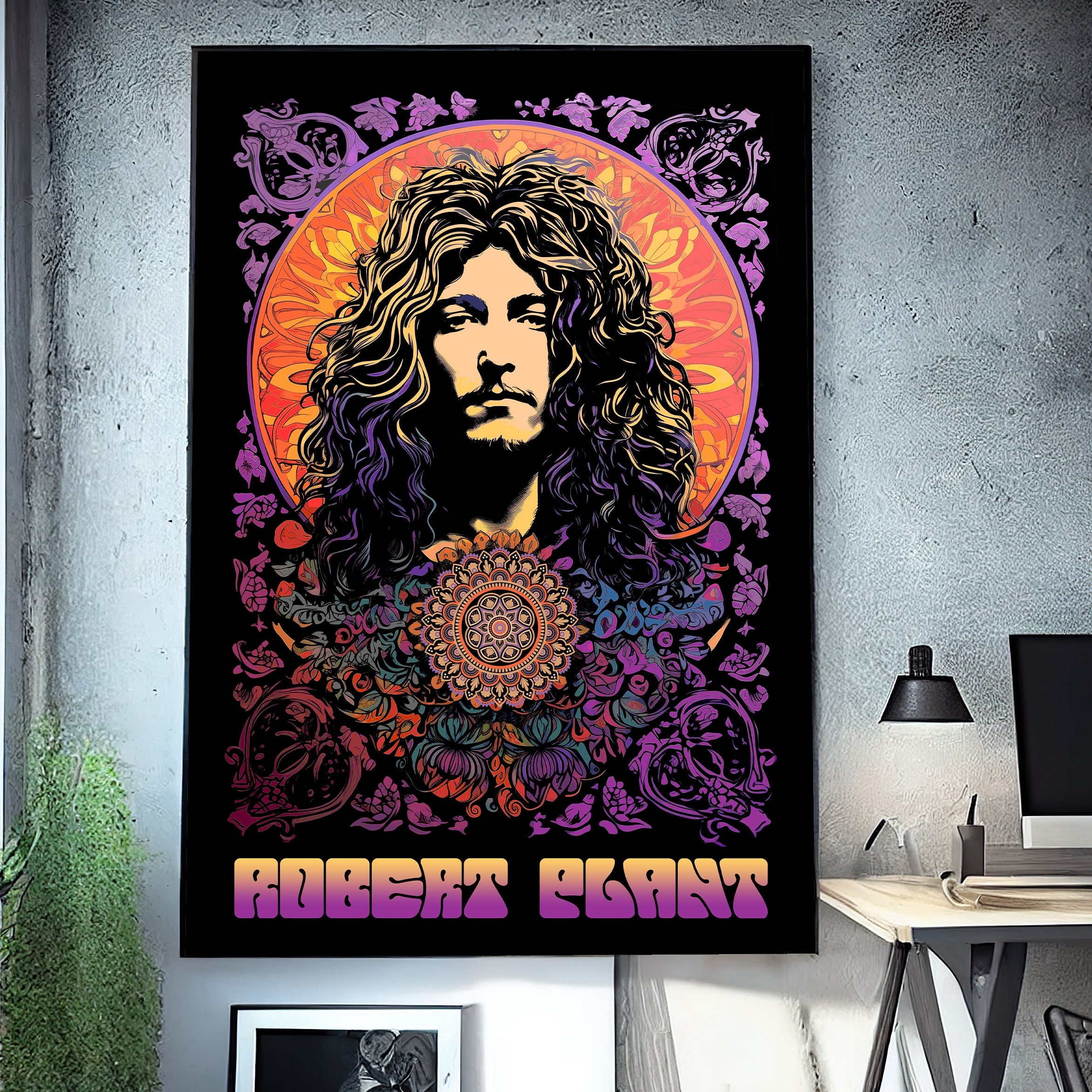 Robert Plant, Led Zeppelin poster, gift