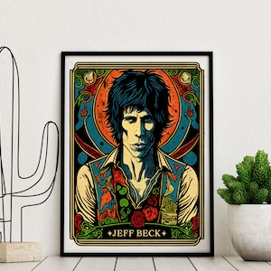 ジェフベック　ポスター　ビンテージ Jeff beck poster - Etsy 日本