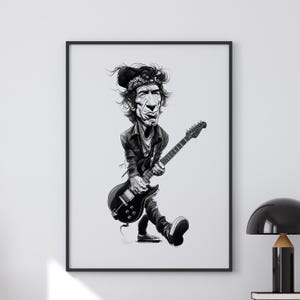 Ronnie Wood エルビス ポップアート 額縁付き　　（I 74 Ronnie Wood エルビス ポップアート 額縁付き ポスター画 （I 74