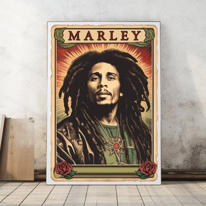 Bob Marley Poster, Bob Marley gift