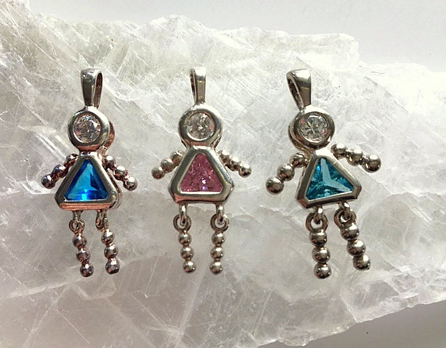 Birthstone people charms hot sale