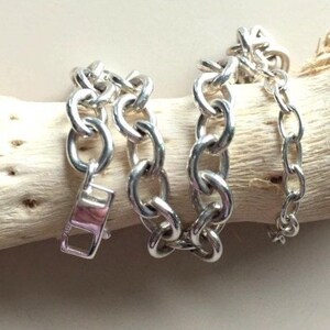 Solid Sterling Silver Unisex Bracelet • 16.5g • Adjustable with Sterling Extension • Vintage 画像 2