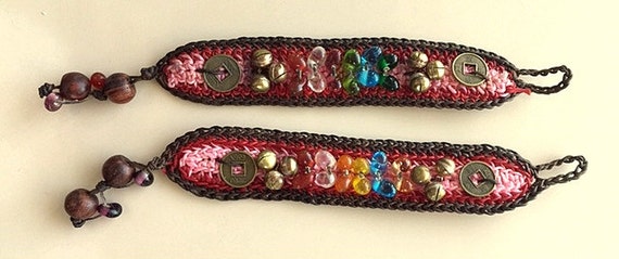 Multicolored Hand Made Bracelets From Thailand