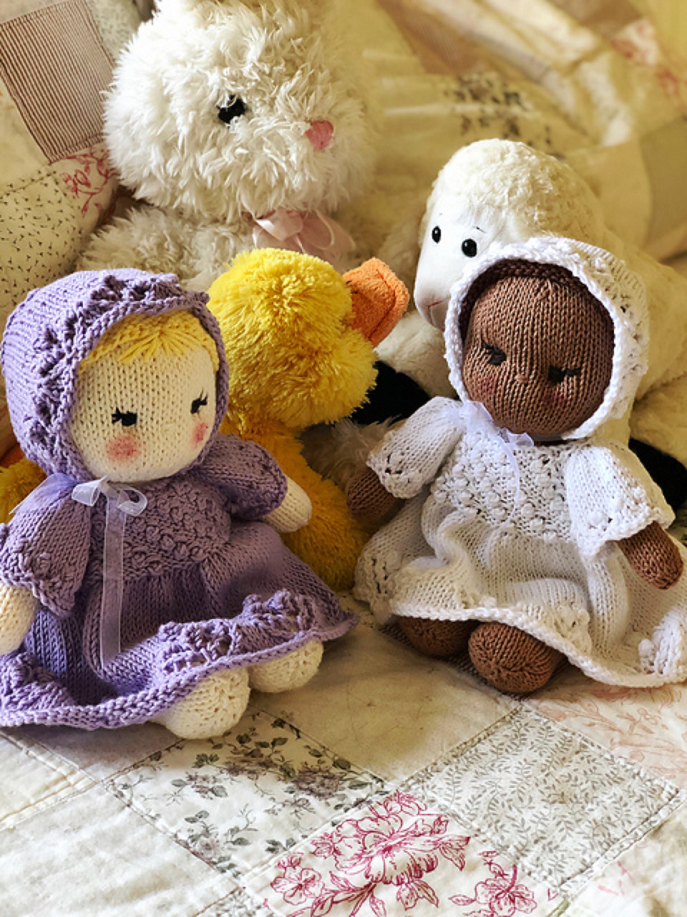 Pebbles and Peony Baby Doll Knit Pattern Etsy