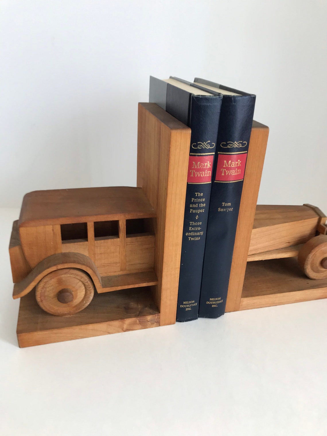 Wooden Classic Car Bookends by Woodworks of Washington Etsy