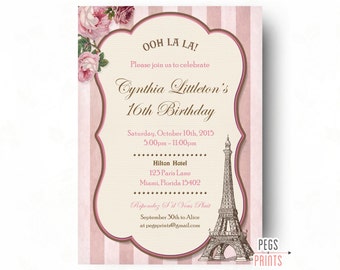 paris sweet 16 etsy