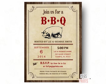 backyard cookout invitation etsy