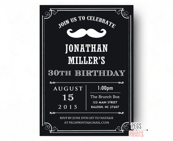 birthday invitations for men printable birthday invitations for boys adult birthday invitation milestone birthday invitation 40th print birthday invites
