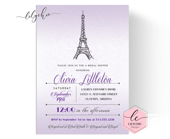 Paris Party Invitation