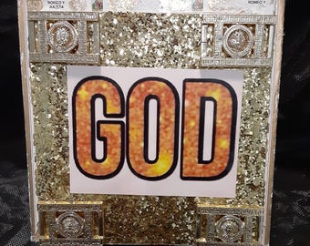 God box made from a recycled Cigar box