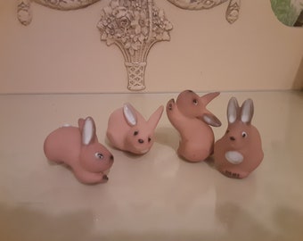 Precious vintage ceramic bunnys