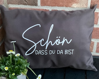 Outdoor cushions, decorative cushions, outdoor pillows, welcome