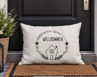 Outdoor cushions, decorative cushions, outdoor pillows, welcome