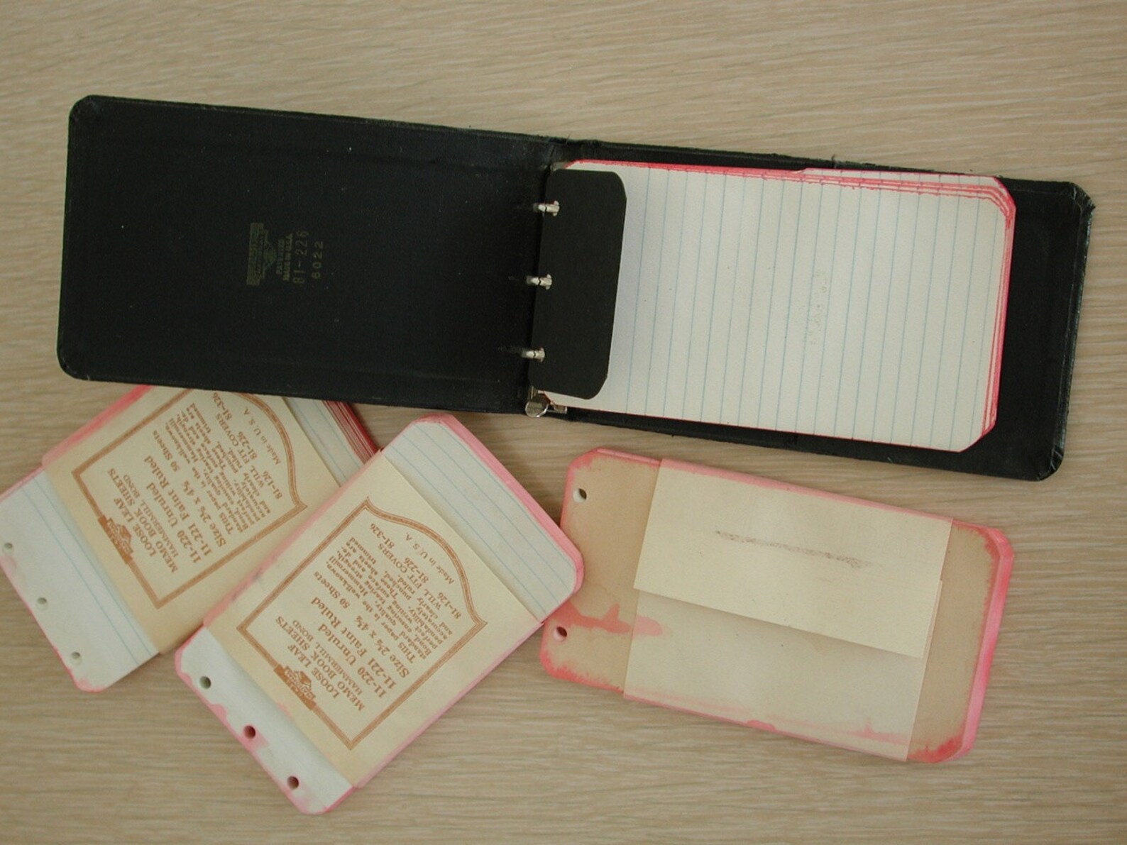 National 3Ring Binder Mini MEMO BOOK with refill paper Etsy