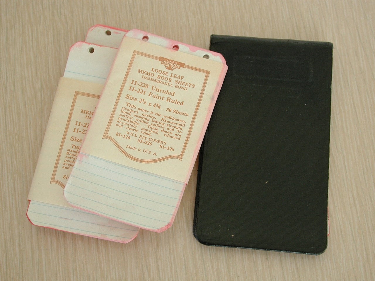 National 3Ring Binder Mini MEMO BOOK with refill paper Etsy