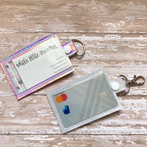 ID Badge Holder, Badge Holder, ID Holder, Vertical ID Holder,  You choose from 70 Colors!