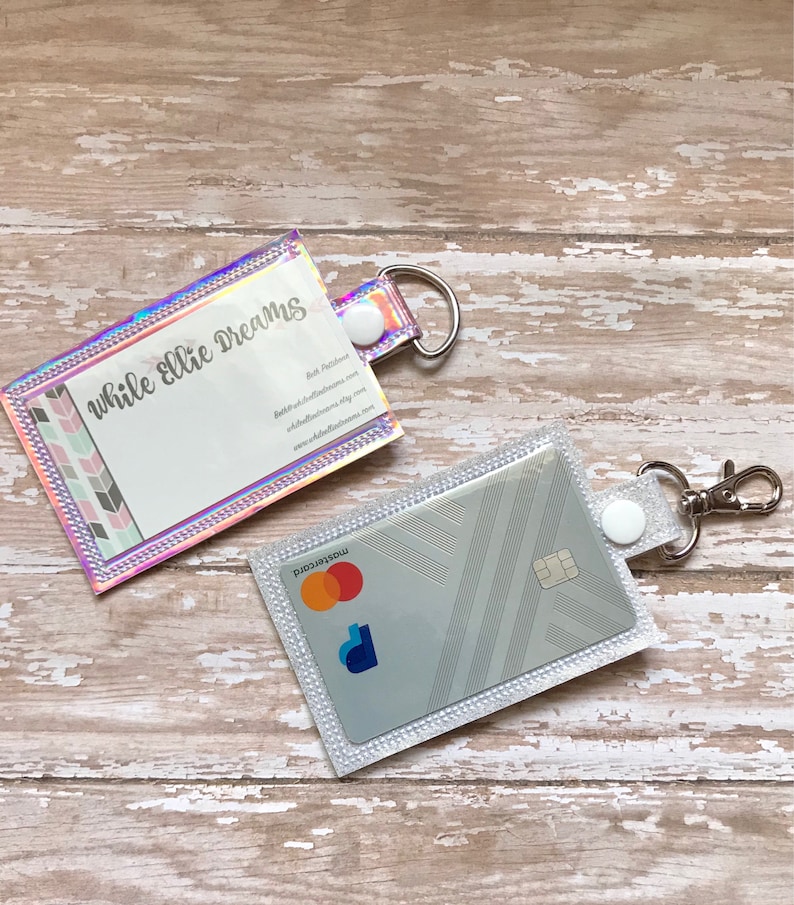 ID Badge Holder, Badge Holder, ID Holder, Vertical ID Holder,  You choose from 70 Colors! 