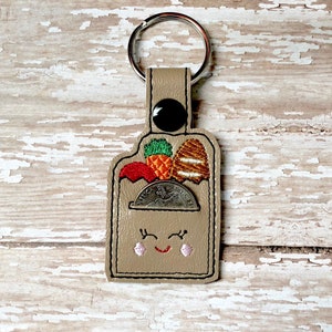 Grocery Bag Quarter Holder, Grocery Store Keychain, Quarter Key Chain, Snap Tab, Key Fob, Quarter Saver image 2