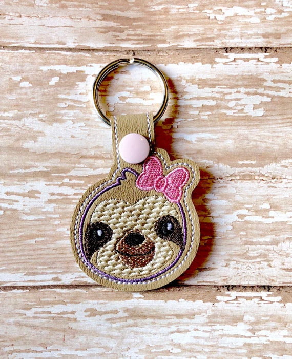 sloth keychain