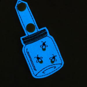 Glow in the Dark Keychain, Bugs in Jars Key chain, Glow in the Dark Zipper Pull, Lightening Bugs Bag Tag, Glow Bugs Keychain